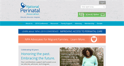 Desktop Screenshot of nationalperinatal.org