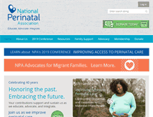 Tablet Screenshot of nationalperinatal.org